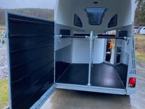 Halkfri gummiramp med ribbor – Clear Round Alu